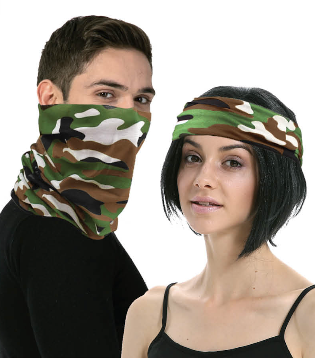 V563-14774-184670-01 Multi Functional Tube Bandana Head Scarf Face Cover Mask Camo - Army Camouflage - Image 2