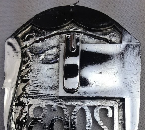 V563-17770-184790-02 POLICE BADGE Costume Accessory Plastic Silver Fancy Dress Party Officer Cop - Image 3