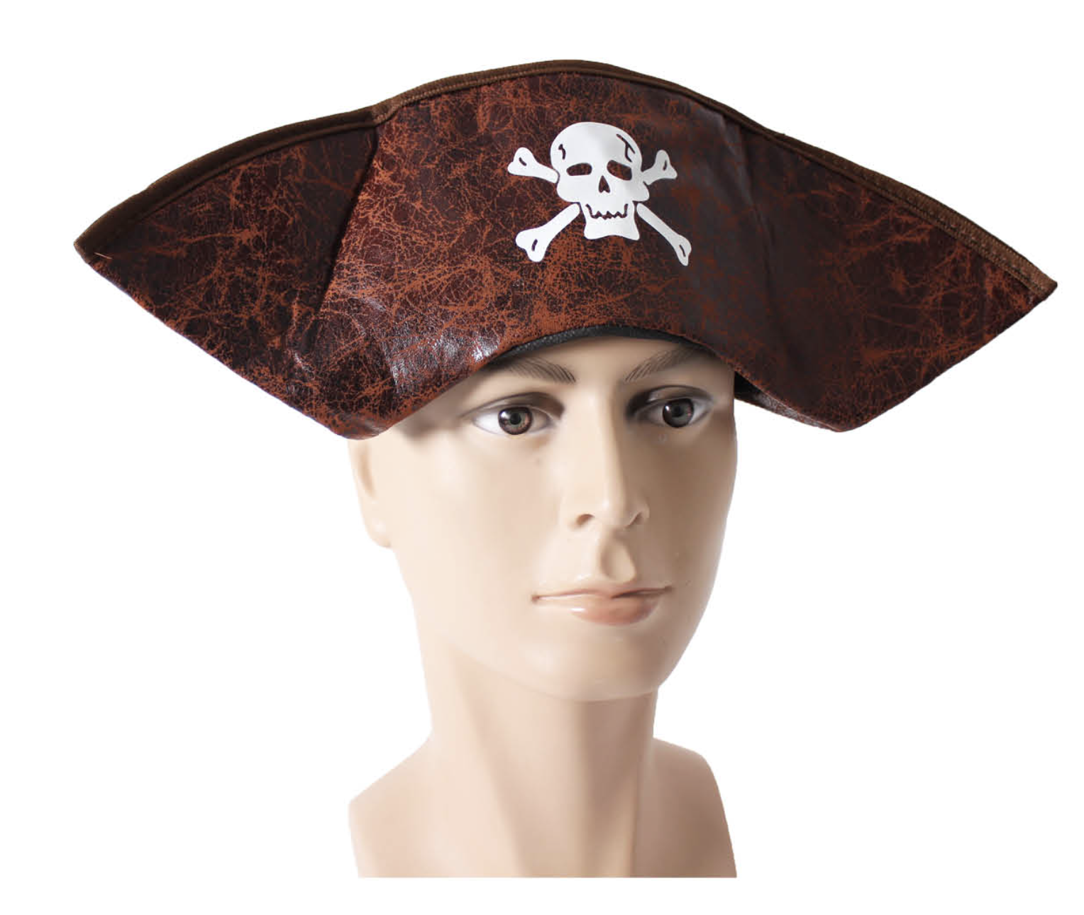 V563-19056-184778-01 PIRATE HAT Costume Accessory Tricorn Captain Cap Halloween Fancy Dress Carribean - Image 2