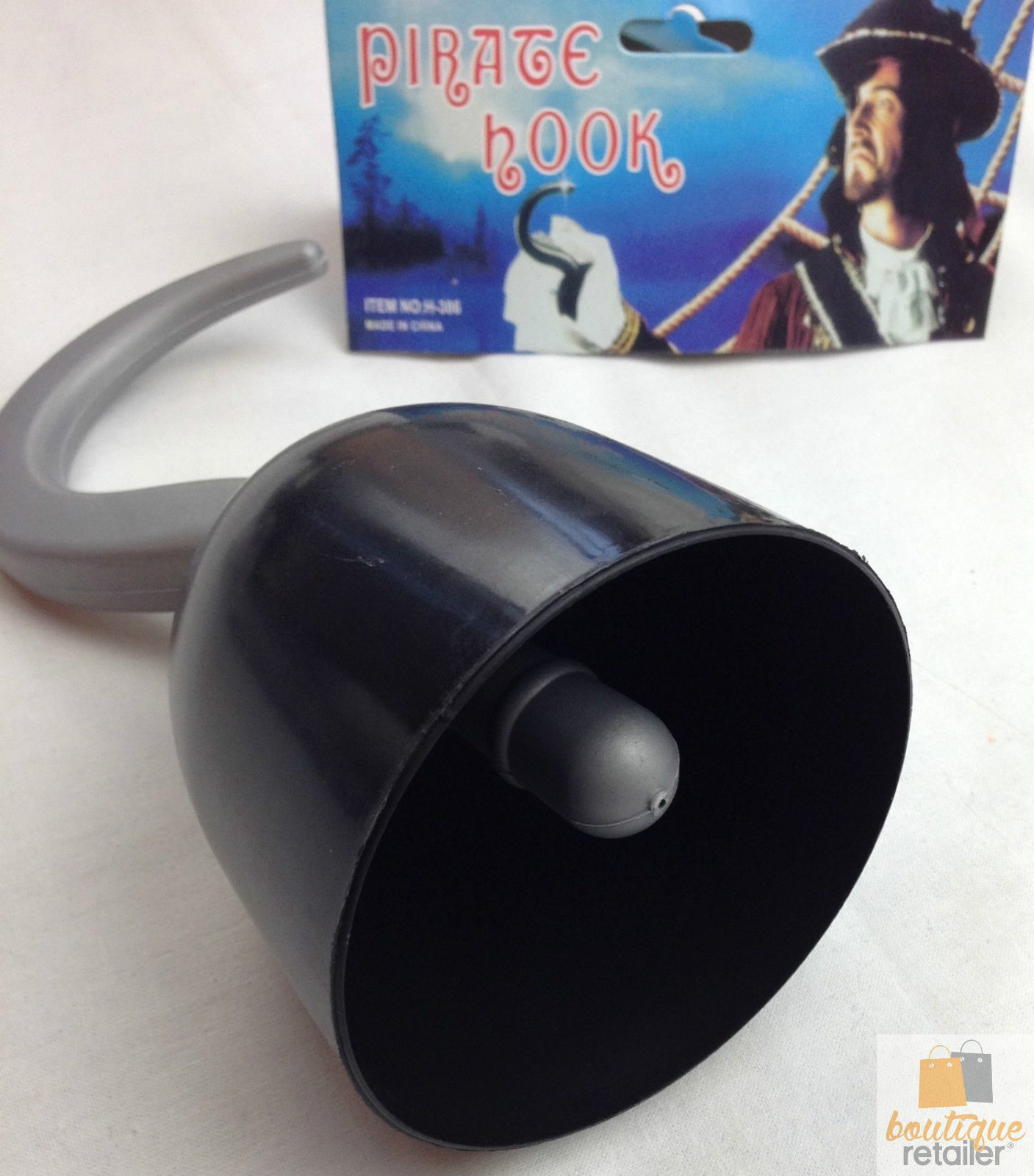 V563-19060-184782-04 PIRATE HOOK Captain Hand Halloween Fancy Dress Up Costume Swashbuckler - Image 5