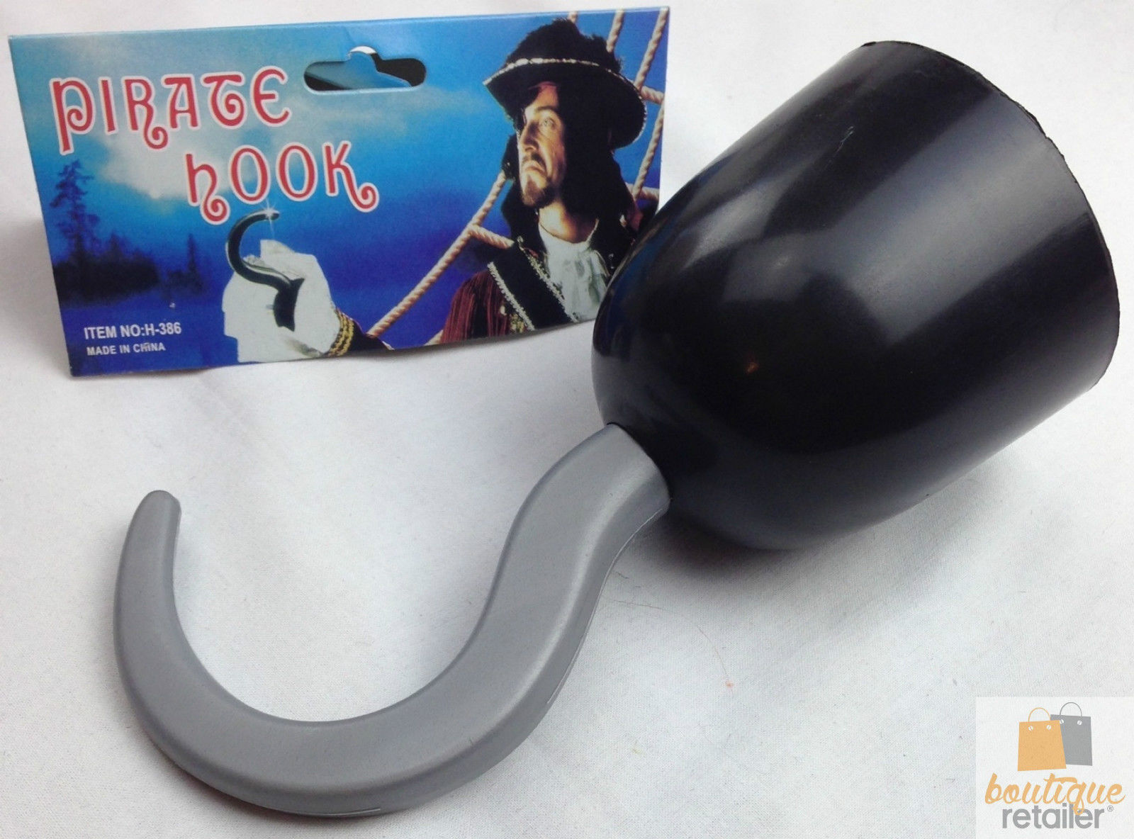 V563-19060-184782-05 PIRATE HOOK Captain Hand Halloween Fancy Dress Up Costume Swashbuckler - Image 6