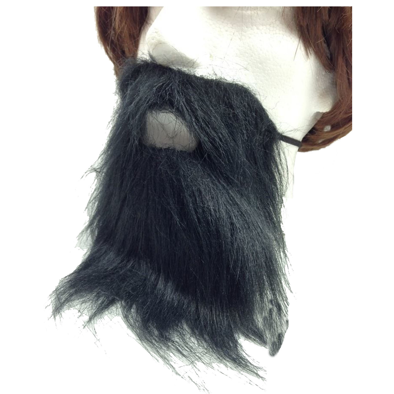 V563-19960-BLK-202503051735-03 PARTY BEARD Moustache Costume Fancy Dress Mustache Halloween Fake Facial Hair - Black - Image 4