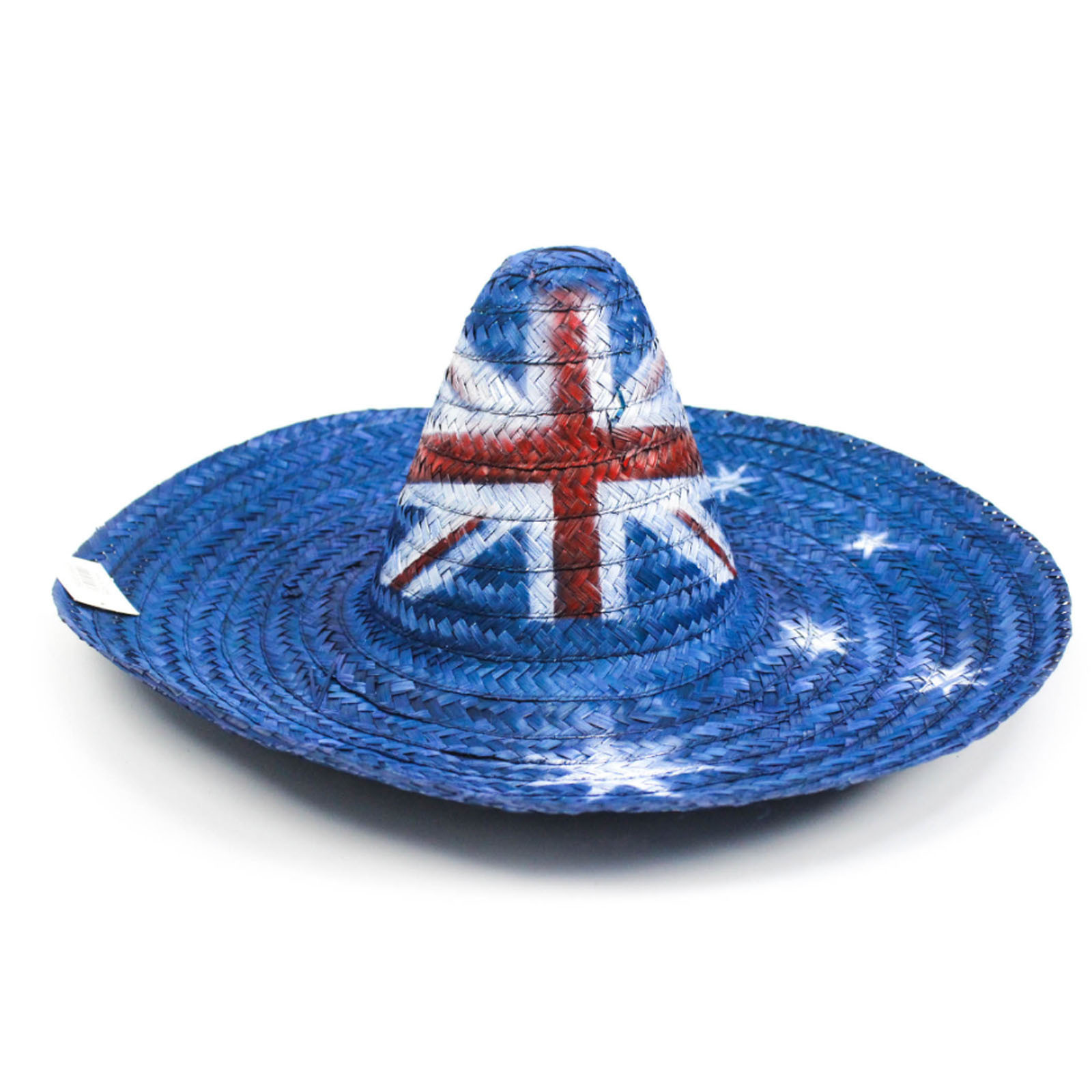V563-21580-AUSTRALIAFLAG-1PC-184425-01 Mexican SOMBRERO Hat w Australian Aussie Flag Design Party Costume 55cm - Image 2