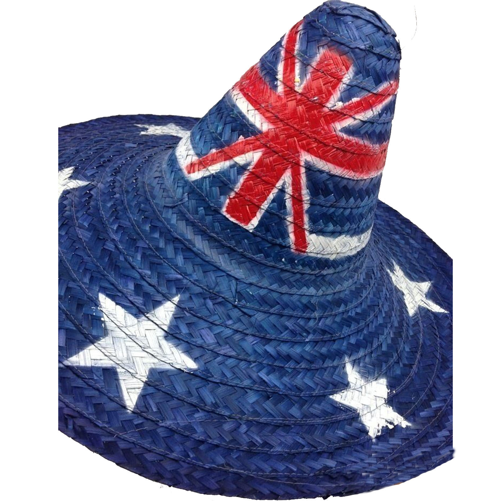 V563-21580-AUSTRALIAFLAG-1PC-184425-04 Mexican SOMBRERO Hat w Australian Aussie Flag Design Party Costume 55cm - Image 5
