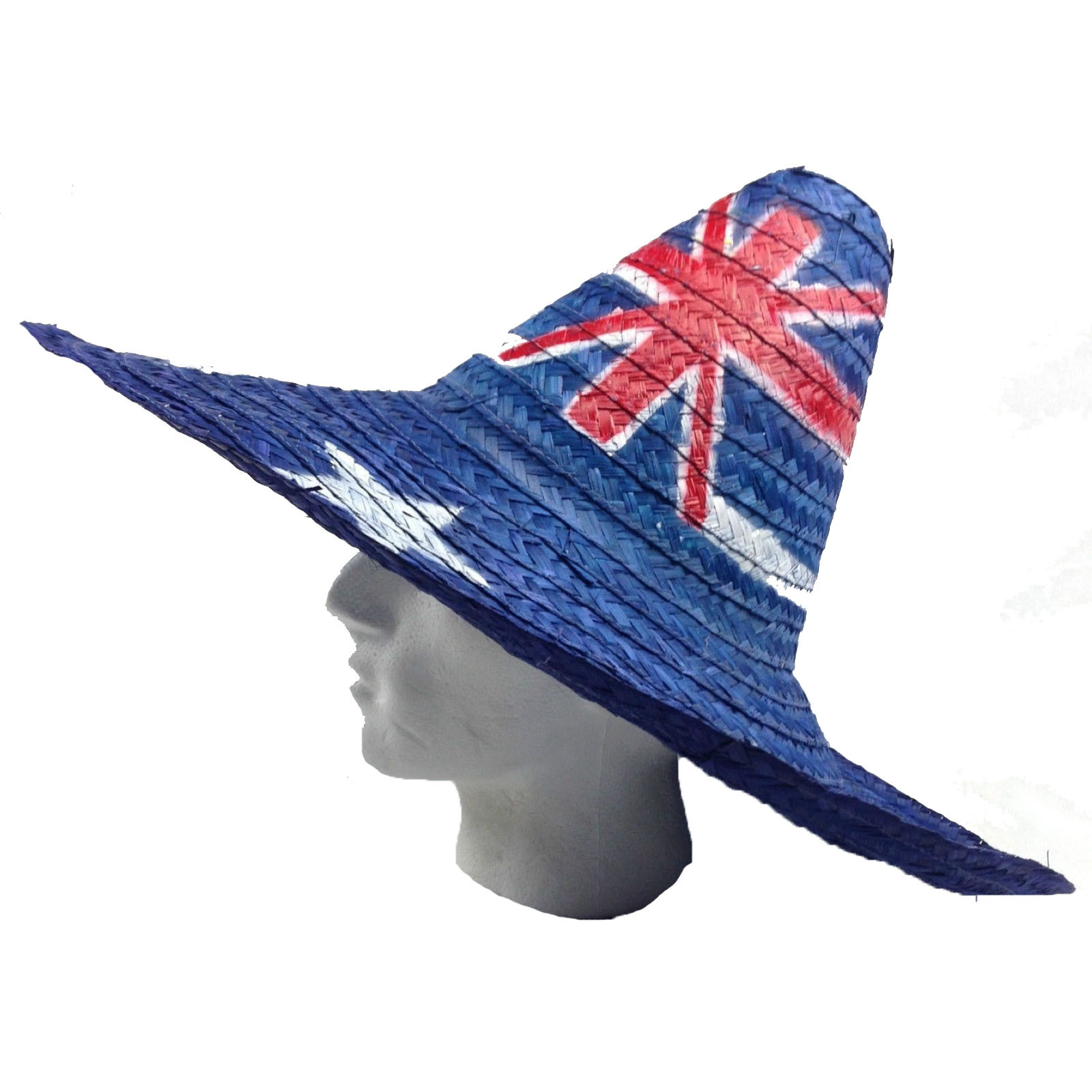 V563-21580-AUSTRALIAFLAG-1PC-184425-06 Mexican SOMBRERO Hat w Australian Aussie Flag Design Party Costume 55cm - Image 7