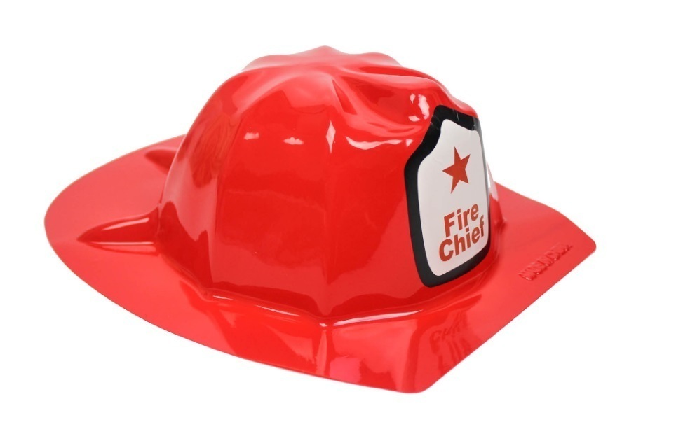 V563-21761-185614-01 KIDS FIREMAN HAT Fire Chief Party Cap Helmet Costume Dress Up Halloween Firemans - Image 2