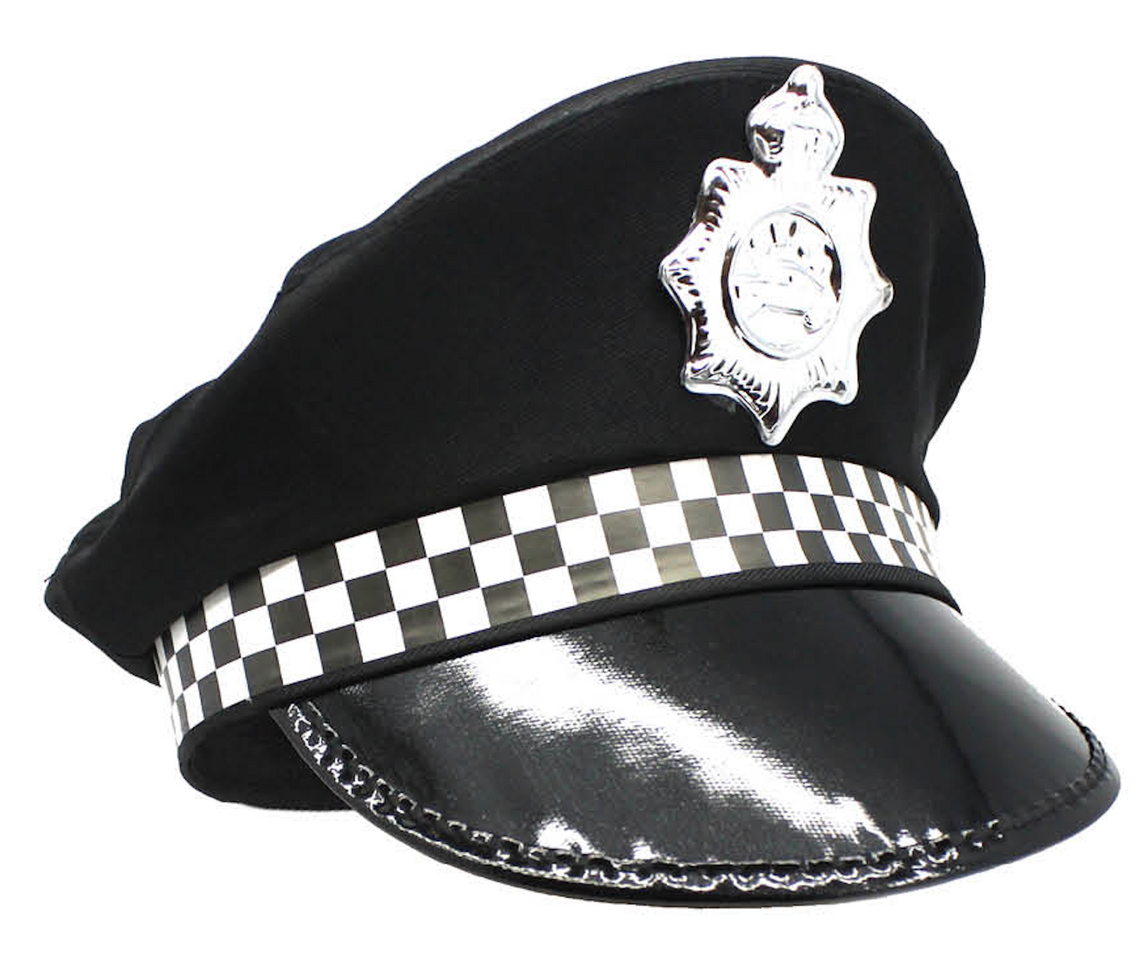 V563-21800-01-184893-01 Police Officer Hat Pilot Cop Costume Party Cap Halloween Book Week - Black - Image 2