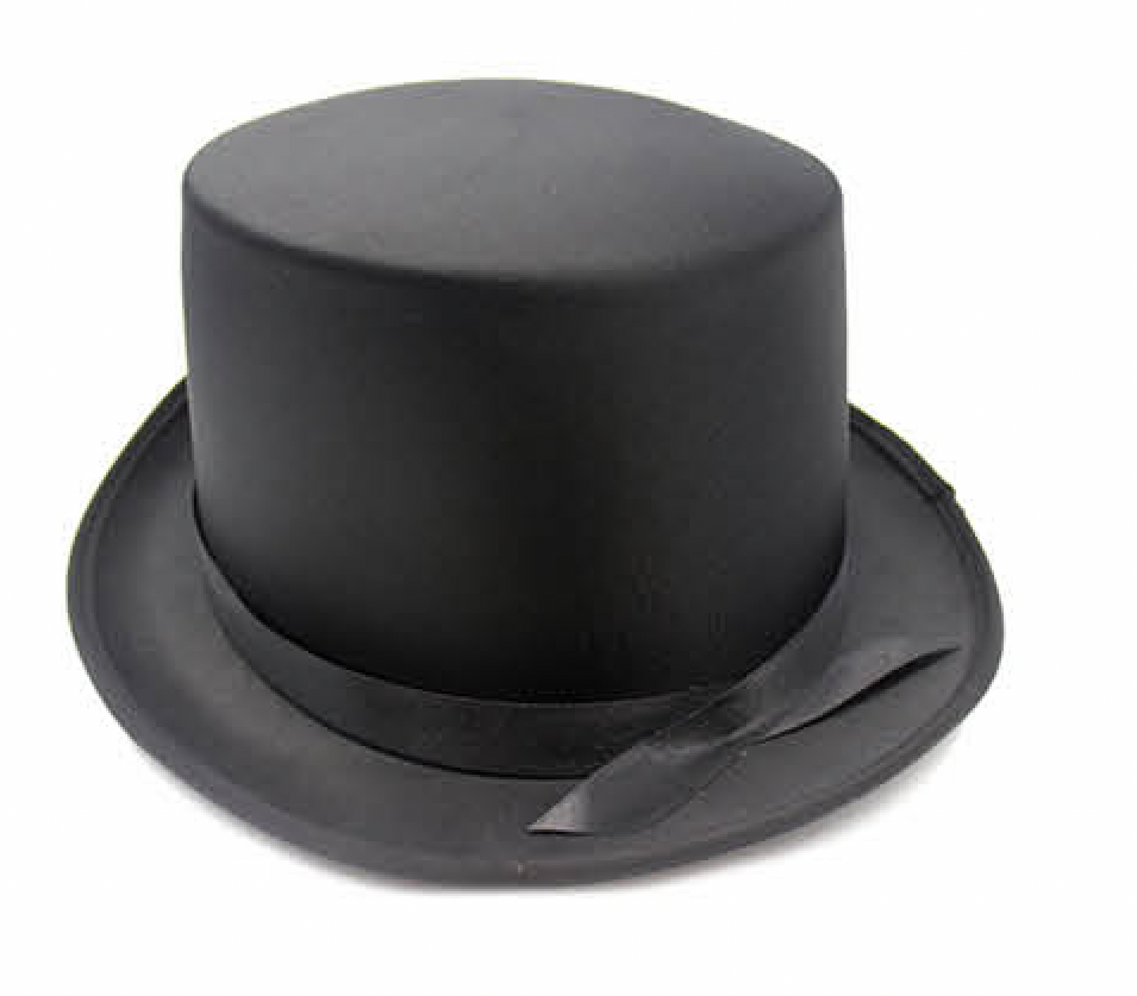 V563-21995-BLK-202503051515-01 SATIN TOP HAT Costume Party Cap Fancy Dress Trilby Fedora One Size - Black - Image 2