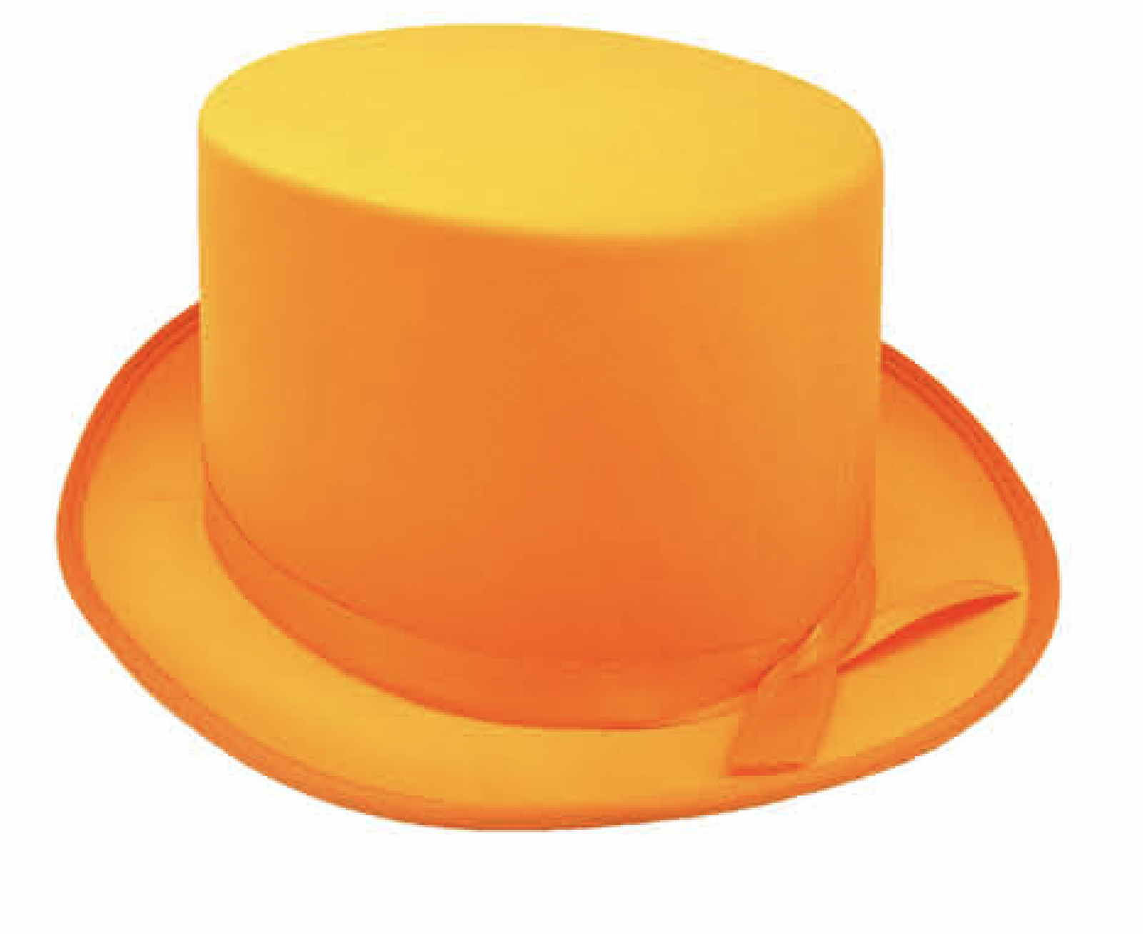 V563-21995-ORNG-202503051535-01 SATIN TOP HAT Costume Party Cap Fancy Dress Trilby Fedora One Size - Orange - Image 2