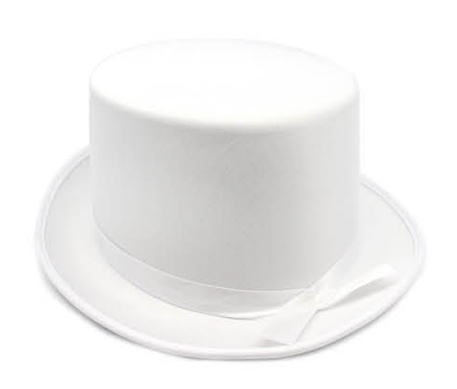 V563-21995-WHT-202503051545-01 SATIN TOP HAT Costume Party Cap Fancy Dress Trilby Fedora One Size - White - Image 2