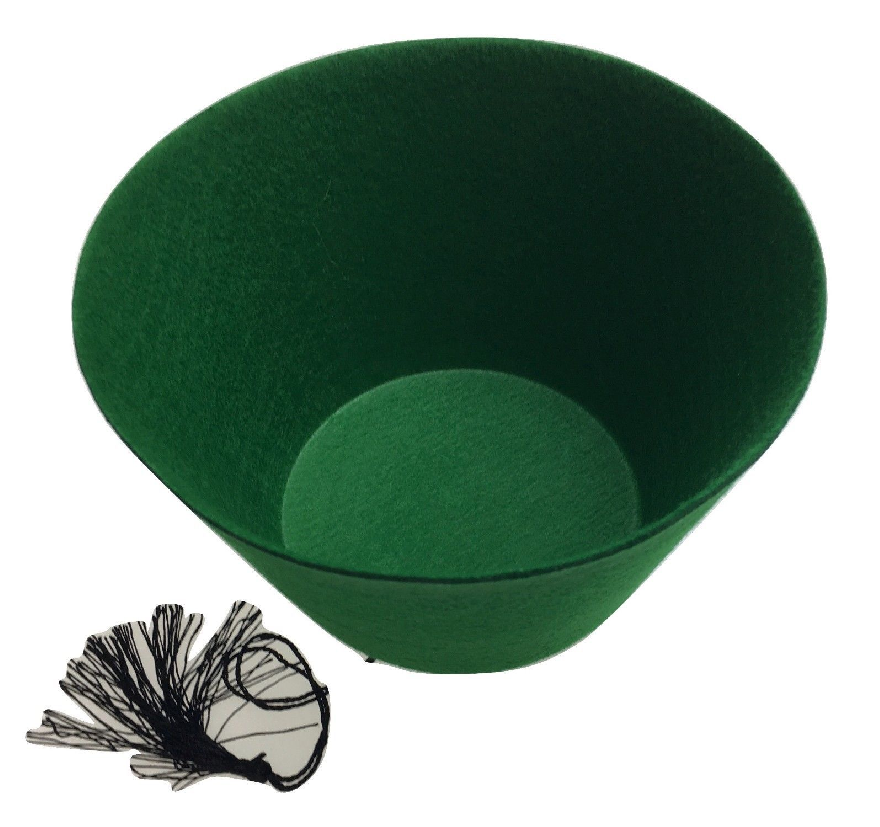 V563-22001-GREEN-202506020816-02 TURKISH HAT Red Green Fez Tarboosh Dress Up Costume Party Moroccan - Green - Image 3