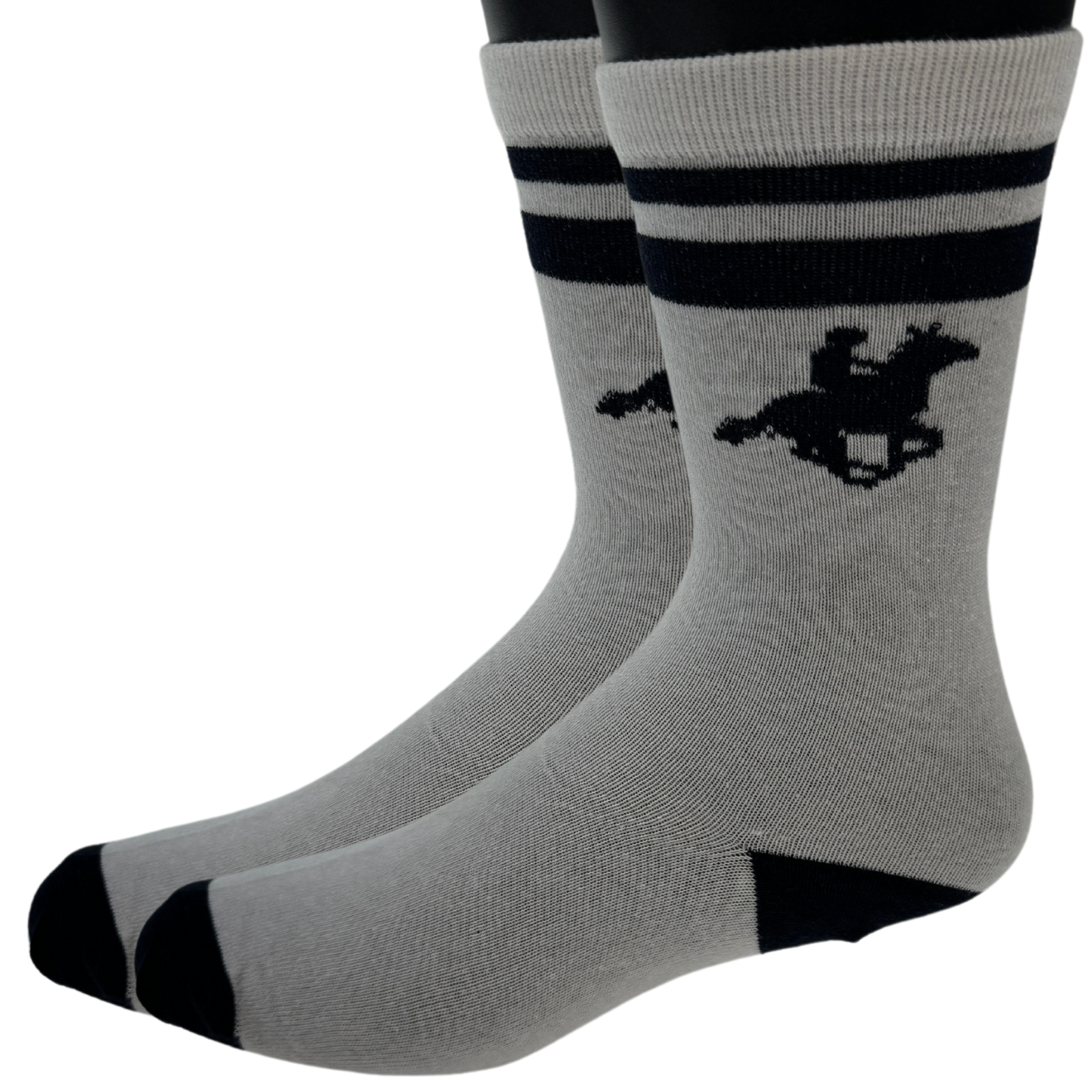 V563-410115_2110-WHTNVY-39_42-202503051835-00 U.S. Polo Assn. Livergy Mens Crew Socks - White/Navy - 1 Pack of 3 Pairs - EU 39-42 - Image 1