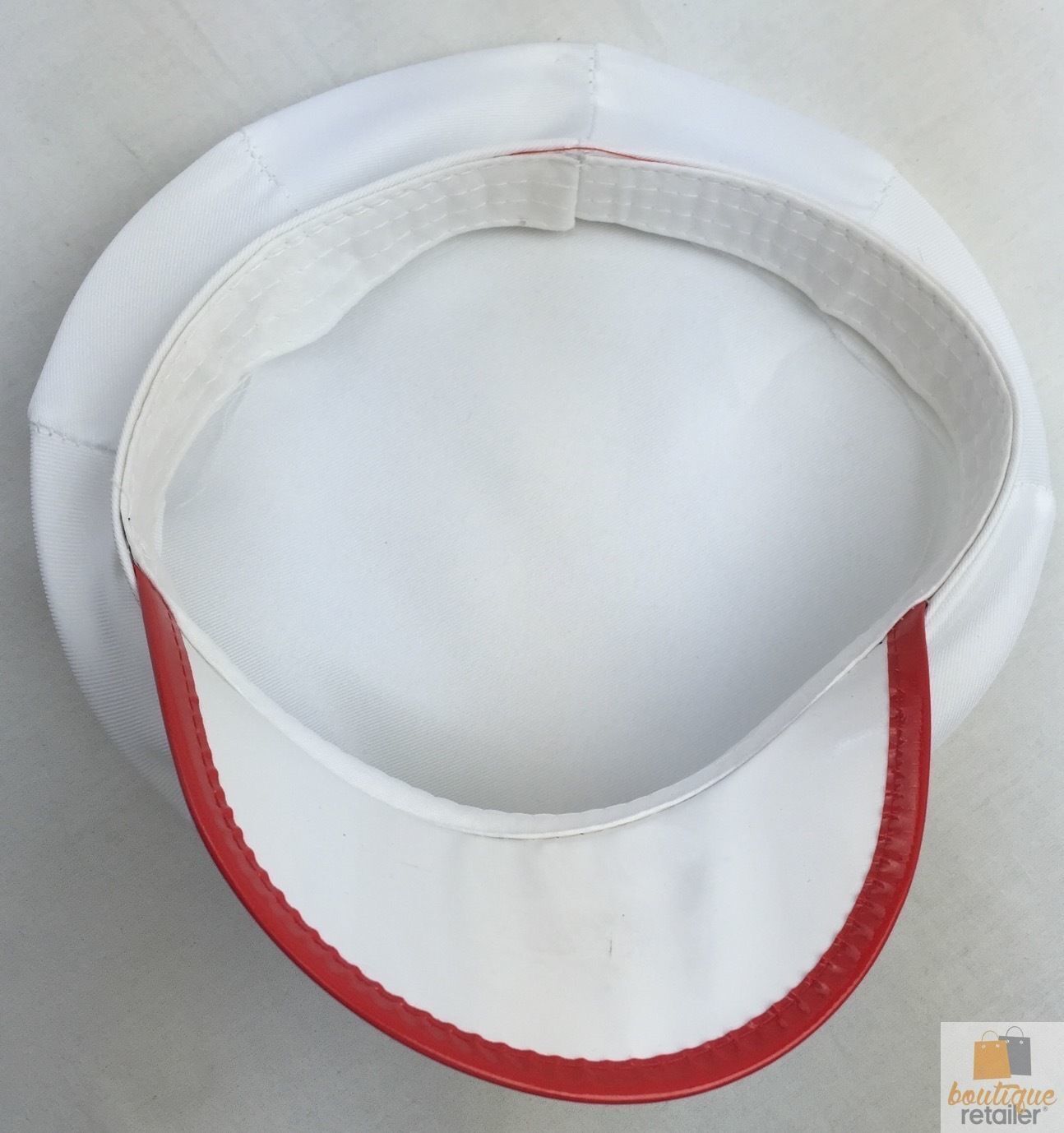 V563-60010-184770-03 NURSE HAT Doctor Fancy Halloween Party Costume Accessory Cap - White/Red - Image 4