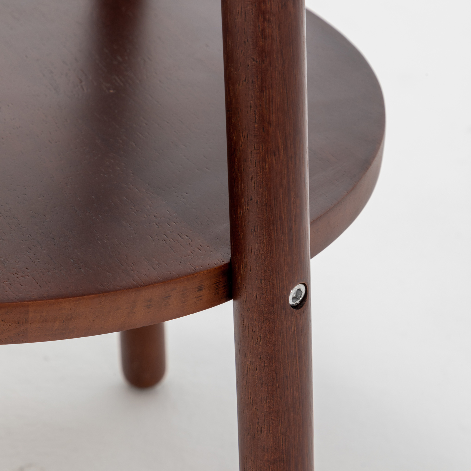 V563-75177-174356-04 Naples Tripod Floor Lamp Shelf Storage Drawer Bed Side Table Light w/ USB Charger - Image 5