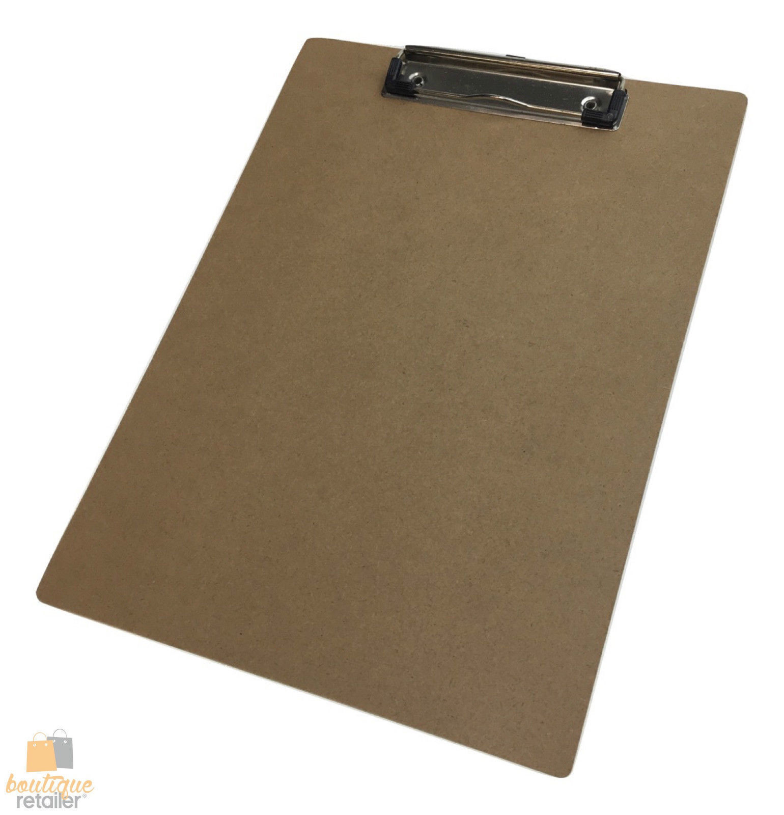V563-BR-A4WODNCLPBRD-184493-00 WOODEN A4 CLIPBOARD Hardboard Menu Clip Office Restaurant Writing Board Holder - Image 1