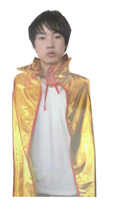 V563-BR-KMETALCAPE-ORG-184344-01 KIDS METALLIC CAPE w Collar Costume Childrens Party Halloween Vampire - Orange - Image 2