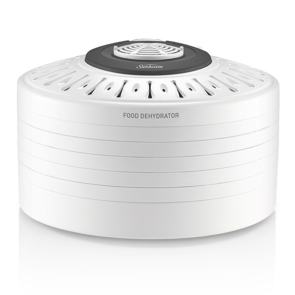 V563-DT5600-202506020827-01 Sunbeam DT5600 Food Dehydrator 5 Stackable Drying Racks with Fruit Roll Tray - Image 2