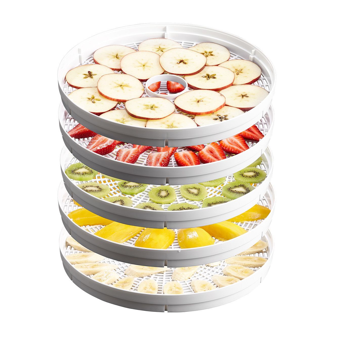 V563-DT5600-202506020827-04 Sunbeam DT5600 Food Dehydrator 5 Stackable Drying Racks with Fruit Roll Tray - Image 5