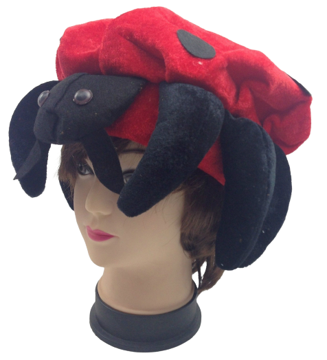 V563-LADYBUGHAT-184720-01 LADYBUG HAT Animal Novelty Cap Party Wear Fancy Dress Costume Accessory - Image 2