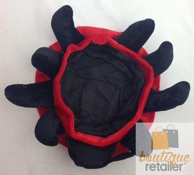 V563-LADYBUGHAT-184720-03 LADYBUG HAT Animal Novelty Cap Party Wear Fancy Dress Costume Accessory - Image 4