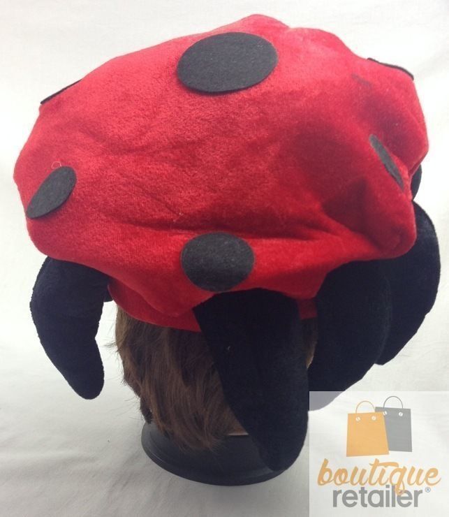 V563-LADYBUGHAT-184720-05 LADYBUG HAT Animal Novelty Cap Party Wear Fancy Dress Costume Accessory - Image 6