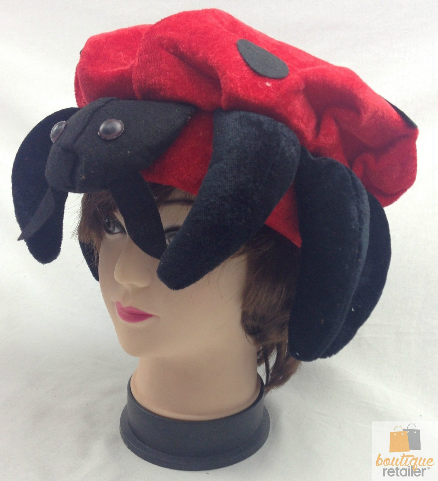 V563-LADYBUGHAT-184720-06 LADYBUG HAT Animal Novelty Cap Party Wear Fancy Dress Costume Accessory - Image 7