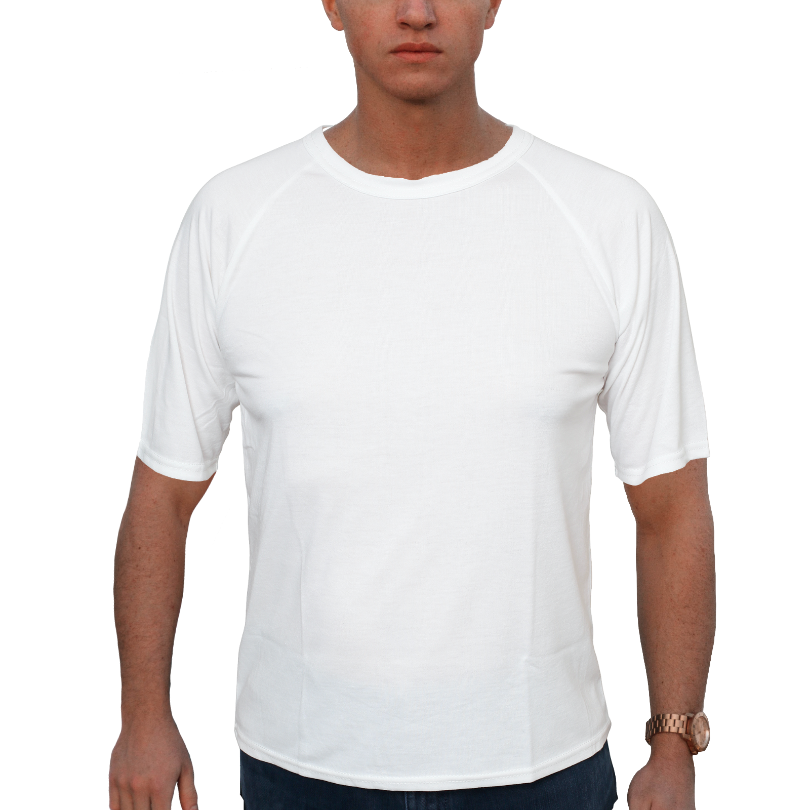 V563-SI-060-NATURAL-XL-202503030930-00 Mens Merino Wool Blend Short Sleeve Thermal Top Underwear Thermals Base Layer - Natural - XL - Image 1