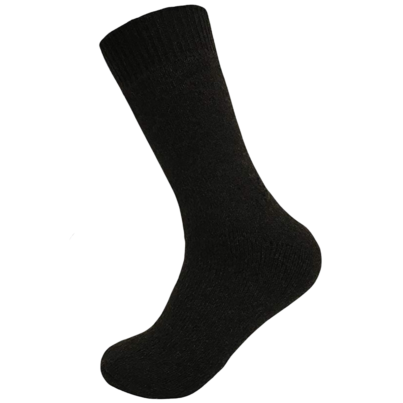 V563-SO-201-BLK-1PR-7-11-202502280916-00 Merino Wool Mens Loose Top Thermal Socks Diabetic Comfort Circulation - 1 Pair - Black - 7-11 - Image 1