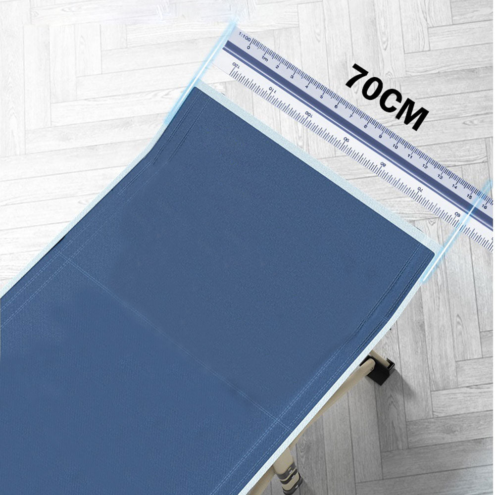 V610-LUXBED-SQ-NAV-218949-03 Camping Portable Stretcher Single Foldable Folding Bed Recliner Mat - navy - Image 4