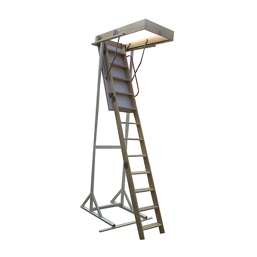 V63-719965-8650-00 Ash Hardwood Attic Loft Ladder - Image 1