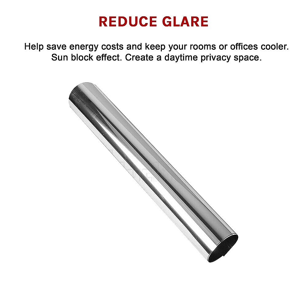 V63-821303-10355-07 One Way Mirror Privacy Reflection Window Tint Film STOP HEAT 24Ft x 2Ft - Image 8