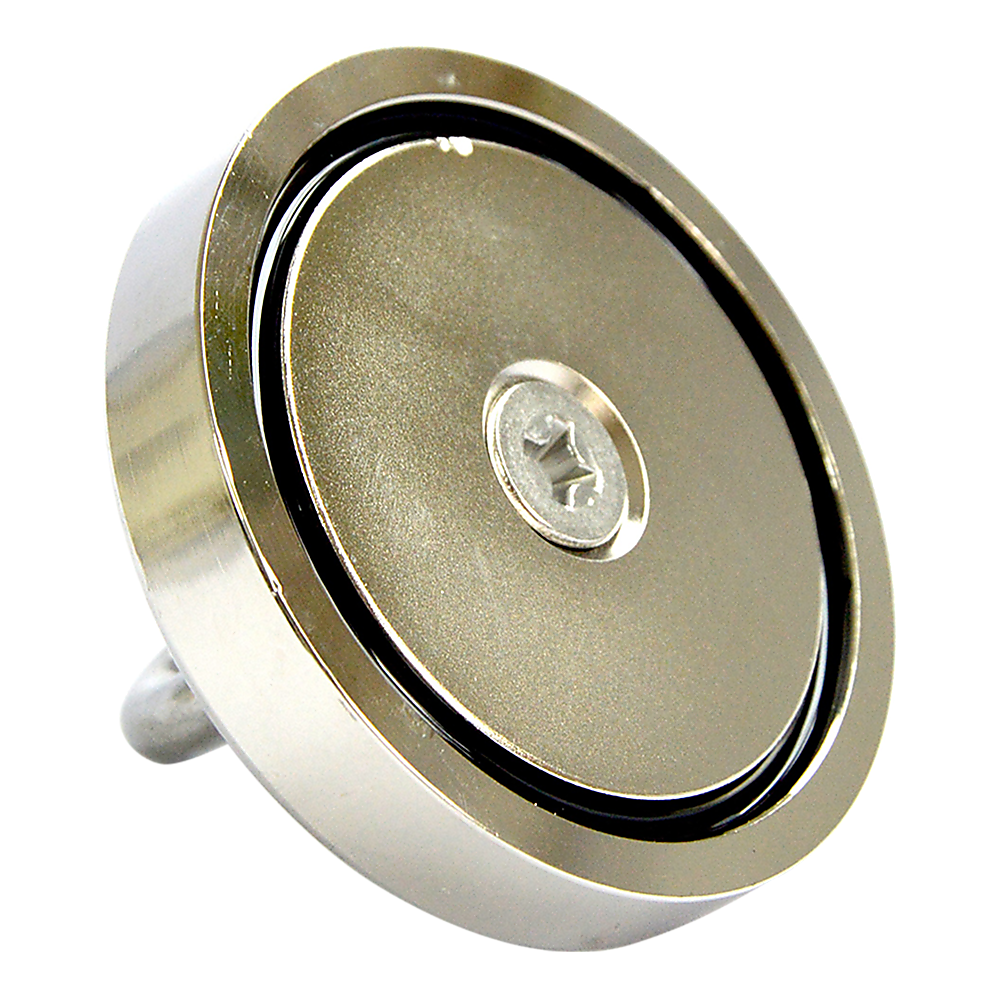 V63-821733-12040-04 Round Neodymium Fishing Magnet with Countersunk Hole and Eyebolt, 500 LBS pull - Image 6