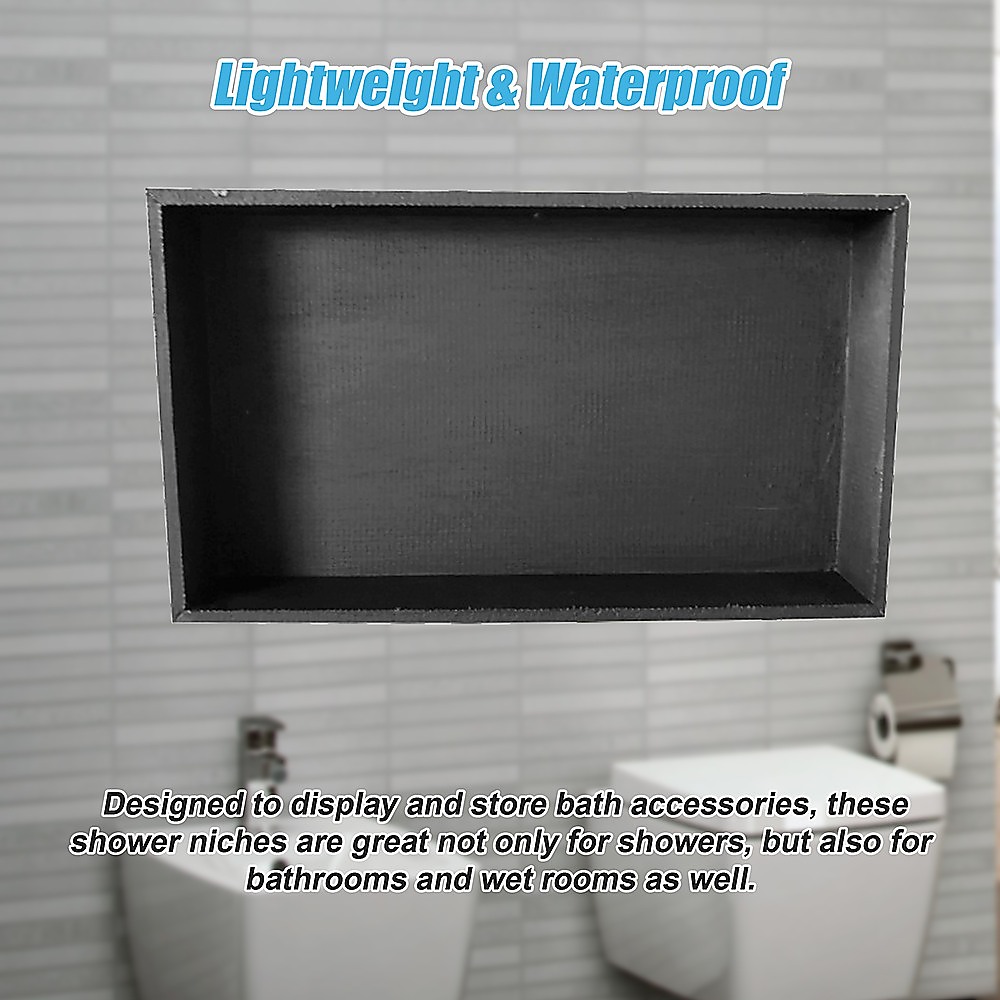 V63-822031-13439-04 Shower Niche - 350 x 600 x 92mm Prefabricated Wall Bathroom Renovation - Image 4