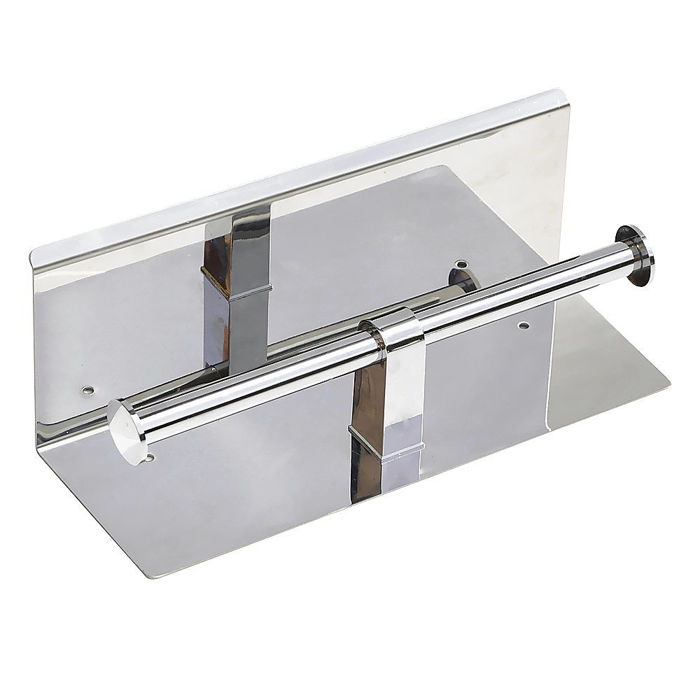 V63-825811-202508071821-06 Stainless Steel Double Toilet Paper Holder Towel Roll Tissue Rack Storage Shelf - Image 7