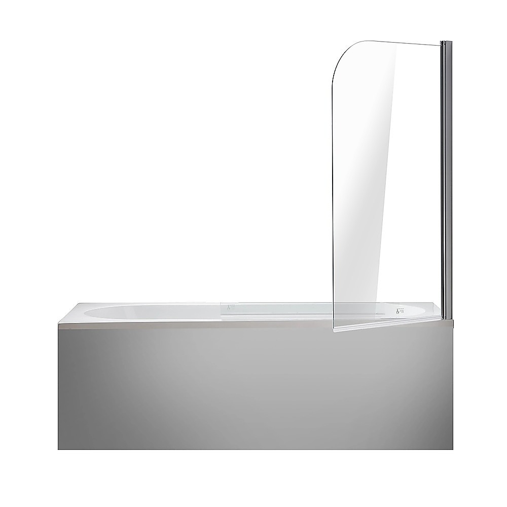 V63-829001-202506251743-00 180 Degree Pivot Door 6mm Safety Glass Bath Shower Screen 800x1400mm By Della Francesca - Image 1