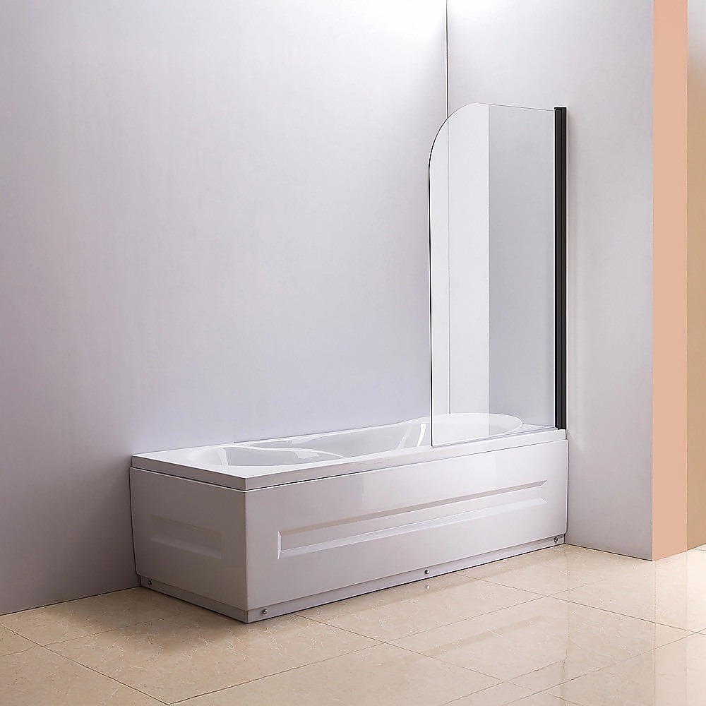 V63-830141-202507161843-01 180 Degree Pivot Door 6mm Safety Glass Bath Shower Screen 900x1400mm By Della Francesca - Image 2