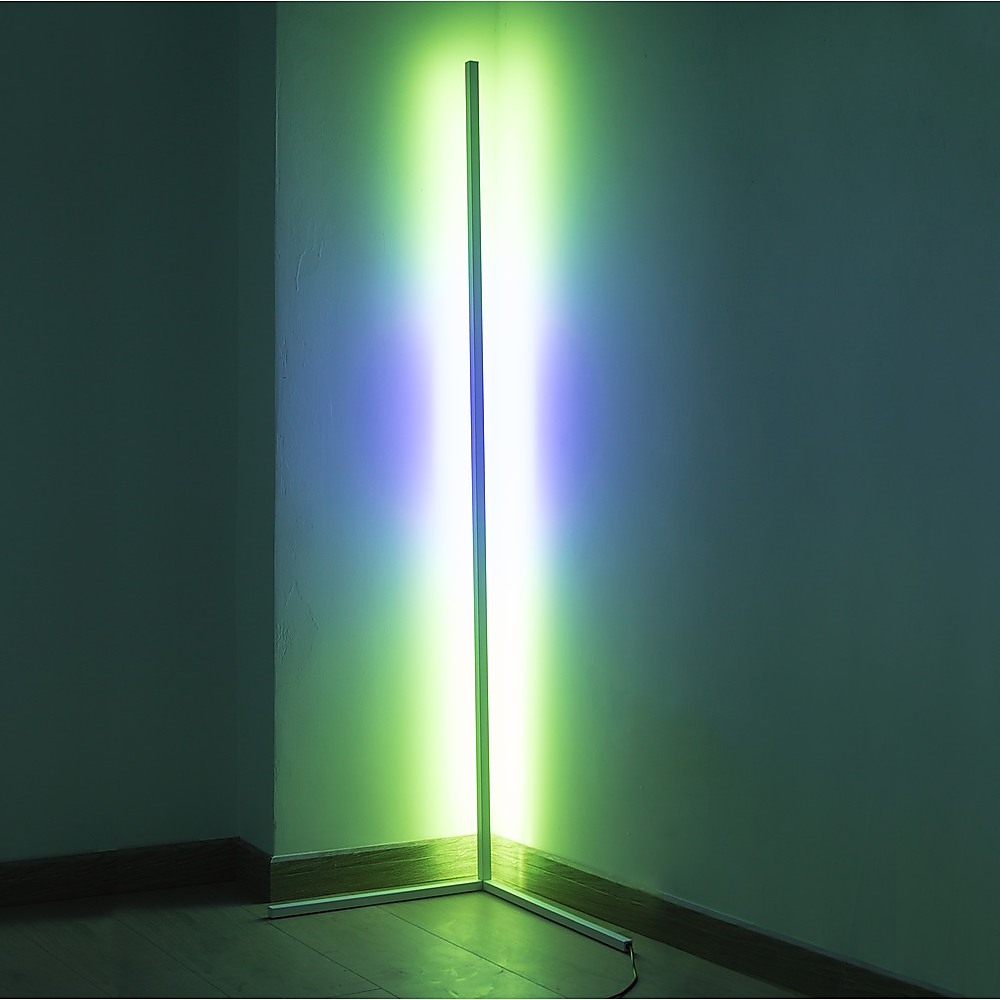 V63-835351-60dc48ca7536f.1000x1000-03 Modern - Colour RGB - Minimalist LED Corner Floor Lamp - White - Mood Lighting - Image 4