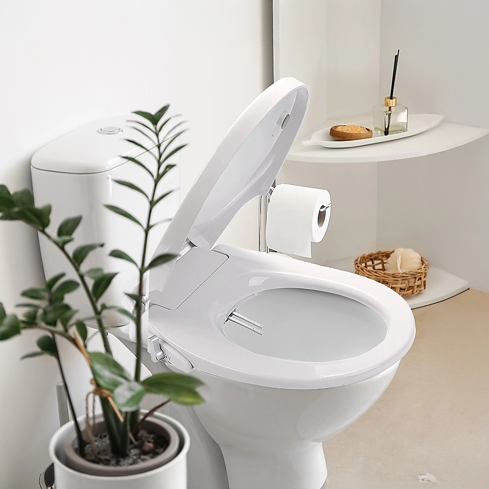 V63-836441-202508041920-01 Non Electric Bidet Toilet Seat W/ Cover Bathroom Spray Water Wash - Image 2