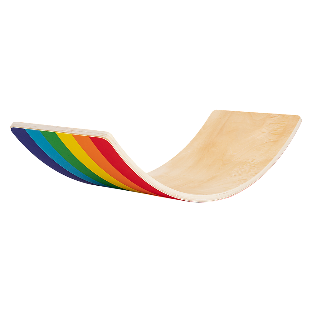 V63-842171-87691-00 Wooden Wobble Balance Board for Kids Toddlers Adults - Image 1