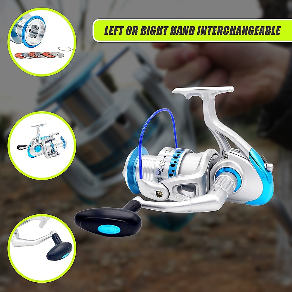 V63-844641-143414-07 High Speed Saltwater Metal Spinning Fishing Reel Large Sea Fishing Reels - Image 8