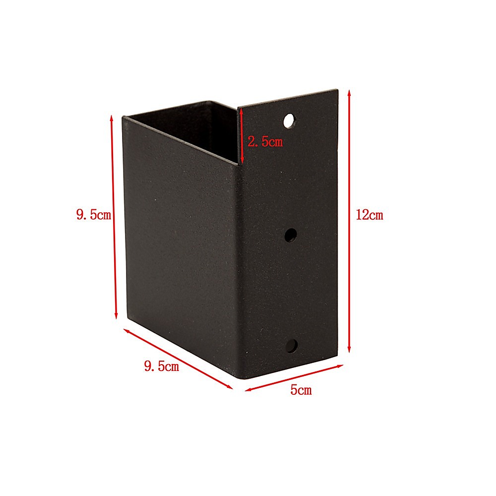 V63-847751-167335-10 Roof Pergola Gazebo Shed Matte Black Steel Brackets DIY Kits - Image 15