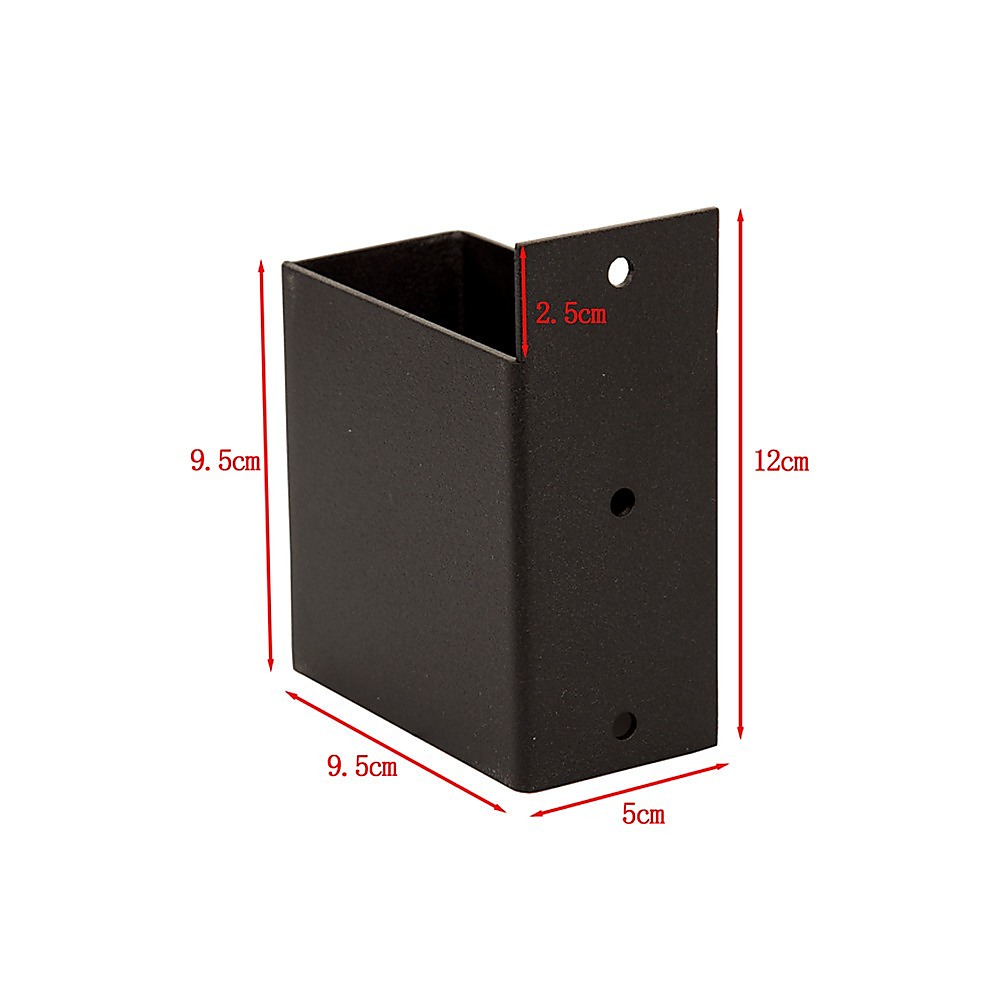V63-847791-167343-15 Roof Pergola Gazebo Shed Matte Black Steel Brackets DIY Kits - Image 16