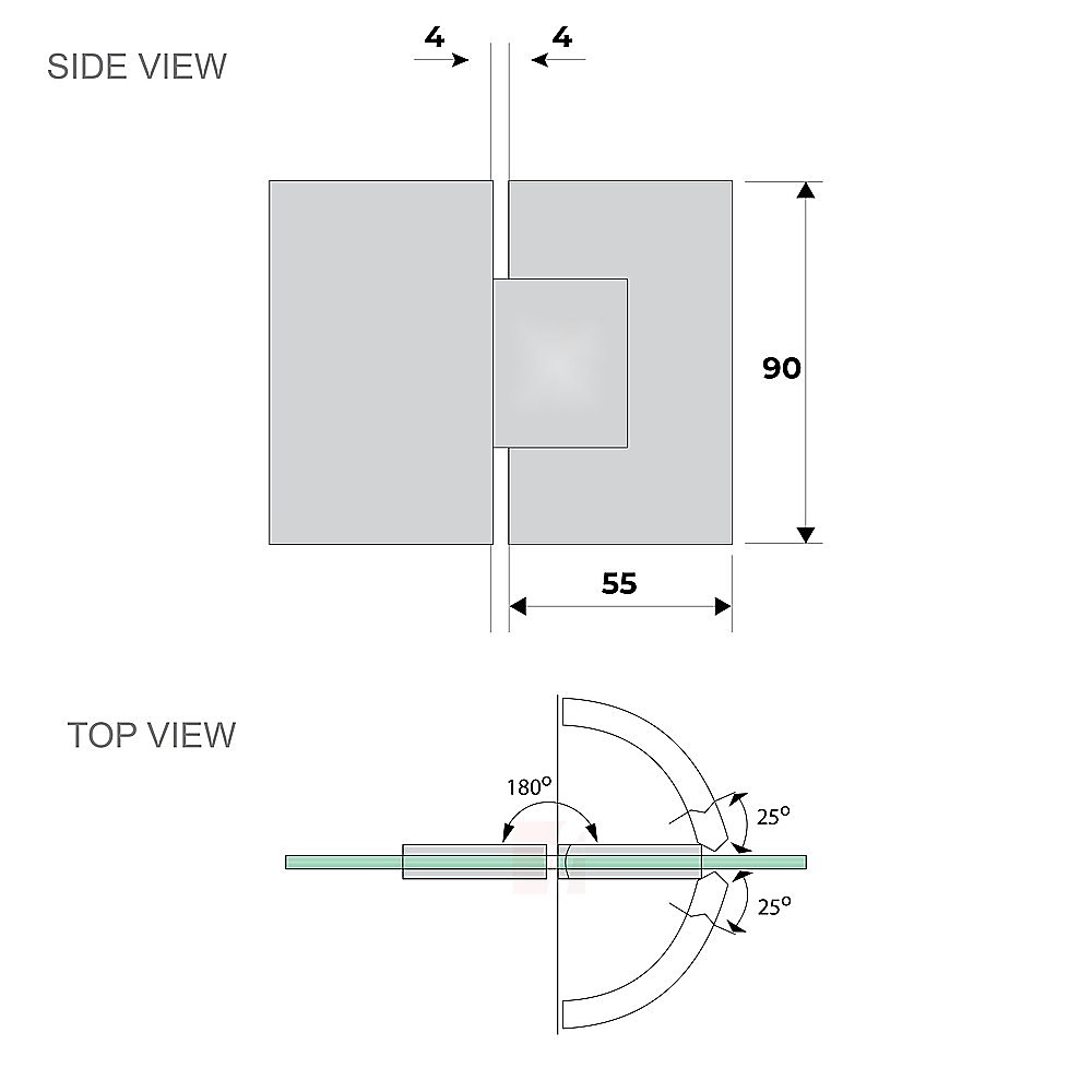 V63-852551-202509111103-09 120cm Frameless Glass Bath Screen with Channel and Brass Hinges - Black - Image 10