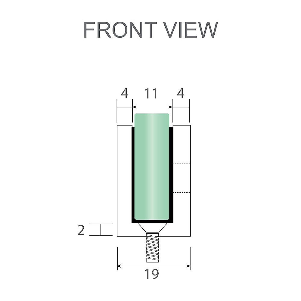 V63-918731-201466-07 120cm Reeded Glass Shower Screen with Black Wall U-Brackets - Image 8