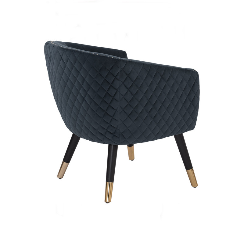 V656-231328-190305-03 Deniz Lounge Chair Tub Chair Accent Armchair - Blue - Image 4