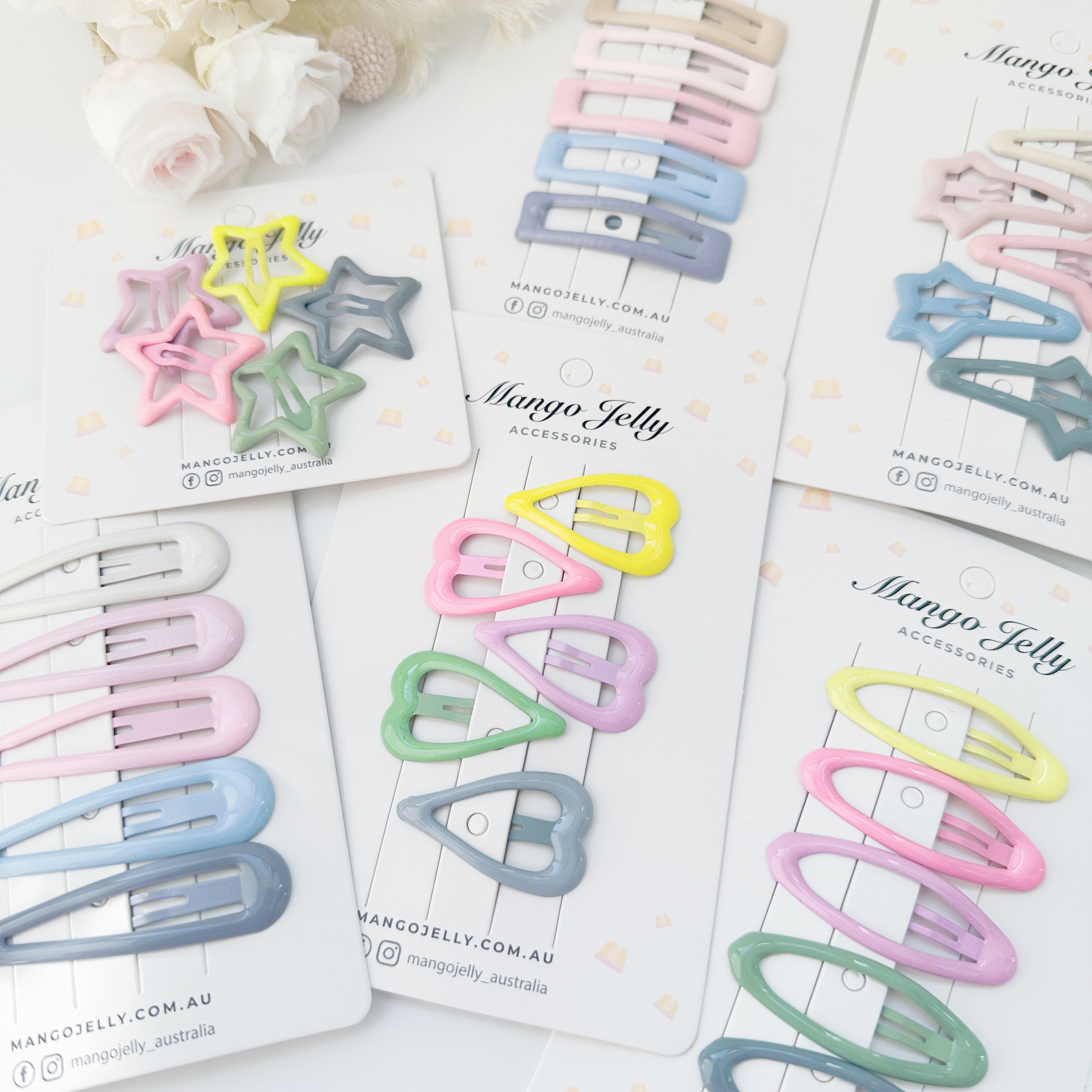 V659-HC-BUTTERCREAM-ICECREAM-CLASSIC-2-M-160813-02 MANGO JELLY Butter Cream Hair Clips Collection - Ice cream Classic - Twin Pack - Image 3