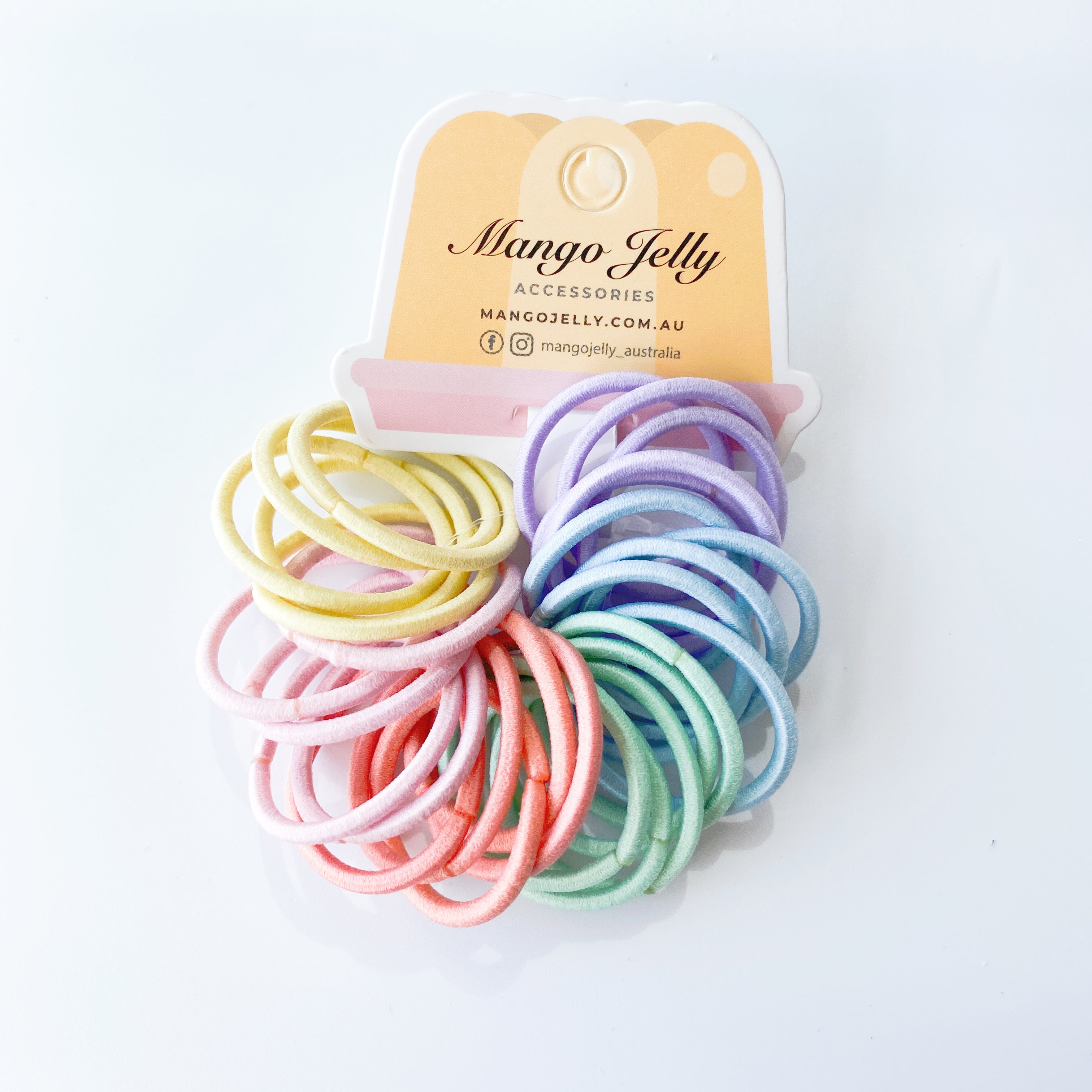 V659-HT-3CM-30P-CLASSIC-CANDY-3-M-161028-01 MANGO JELLY Kids Hair Ties (3cm) - Classic Candy - Three Pack - Image 2