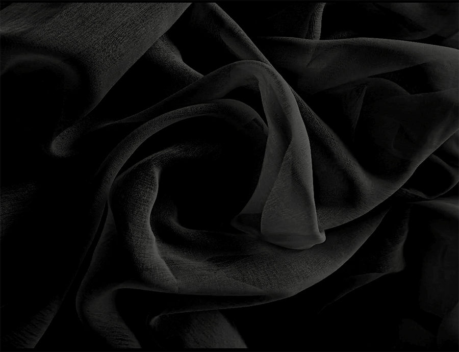 V702-CNA5-4-1BLK-202505080933-02 2 Long drop Sheer Voile Curtains 588cm wide 270cm Drop +Hooks Pinch Pleat  Black - Image 3