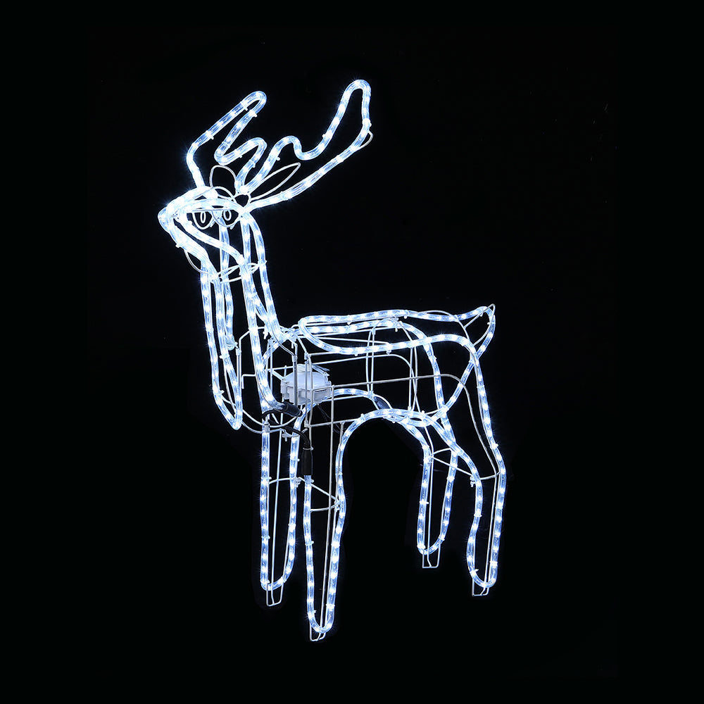 V720-XL0000068-202161-04 LED Ropelight Standing Reindeer Small Moving Cool White available in 2 types - Feeding - Image 1