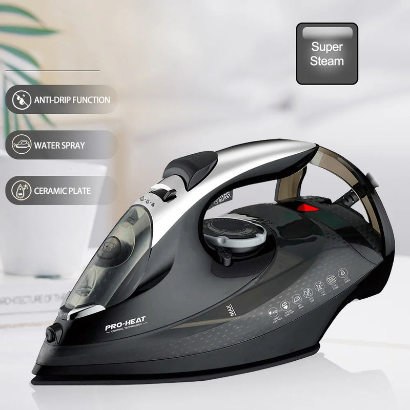 V728-1005007422739776-A-190989-02 2200W Professional Steam Iron with Ceramic Soleplate - Image 3
